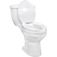Raised Toilet Seat, w/Lock & Lid, 2" or 4"