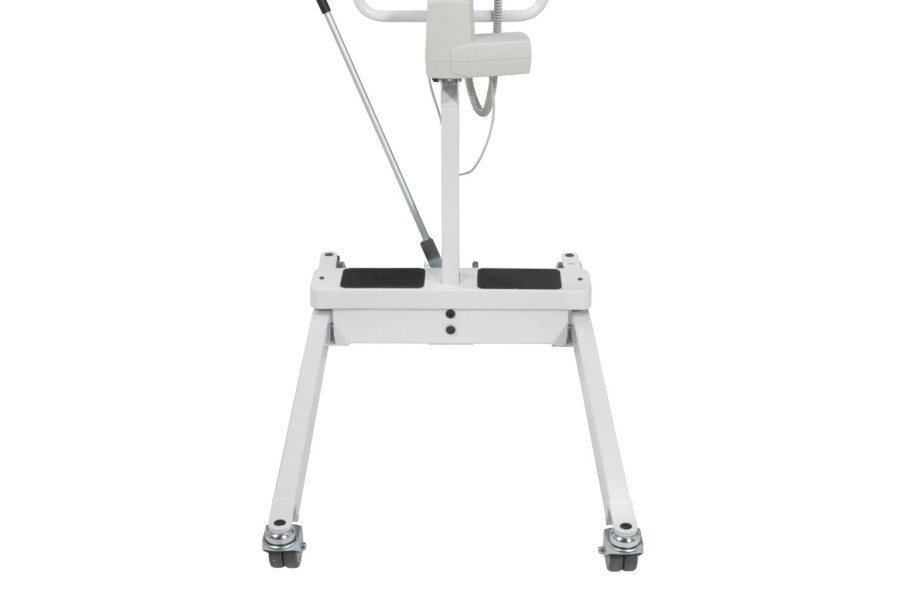 Heavy-gauge constructionJumbo actuator pump with emergency button can switch to manual mode to lower..