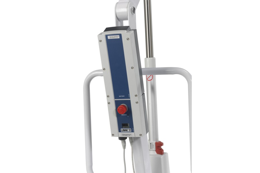 Heavy-gauge constructionJumbo actuator pump with emergency button can switch to manual mode to lower..