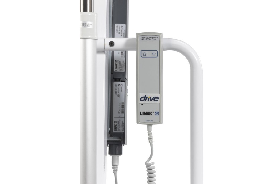 Heavy-gauge constructionJumbo actuator pump with emergency button can switch to manual mode to lower..
