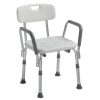 Shower Chair, w/Back & Padded Arms