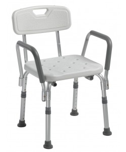 Shower Chair, w/Back & Padded Arms