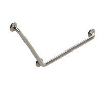 Angle Grab Bar, 120 Degrees, Knurled, 24x24"