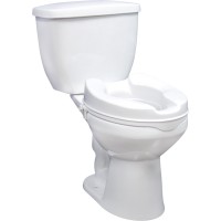 Raised Toilet Seat, w/Lock, 6"