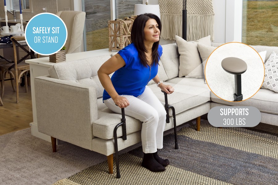 If you or a loved one has trouble standing from a couch, chair, or recliner, the EZ Stand & Go f..