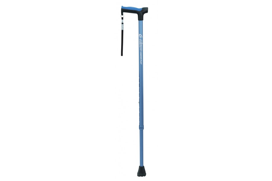For people who could use a hand with balance while walking, our Airgo derby handle cane offers the p..