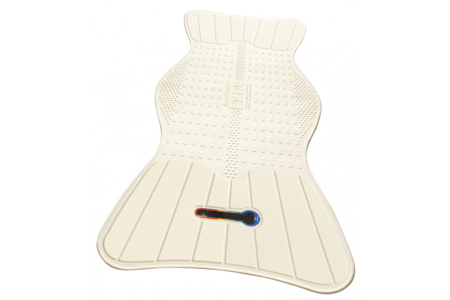 The AquaSense Bath Mat has a built in temperature indicator that will show if the water is too ..