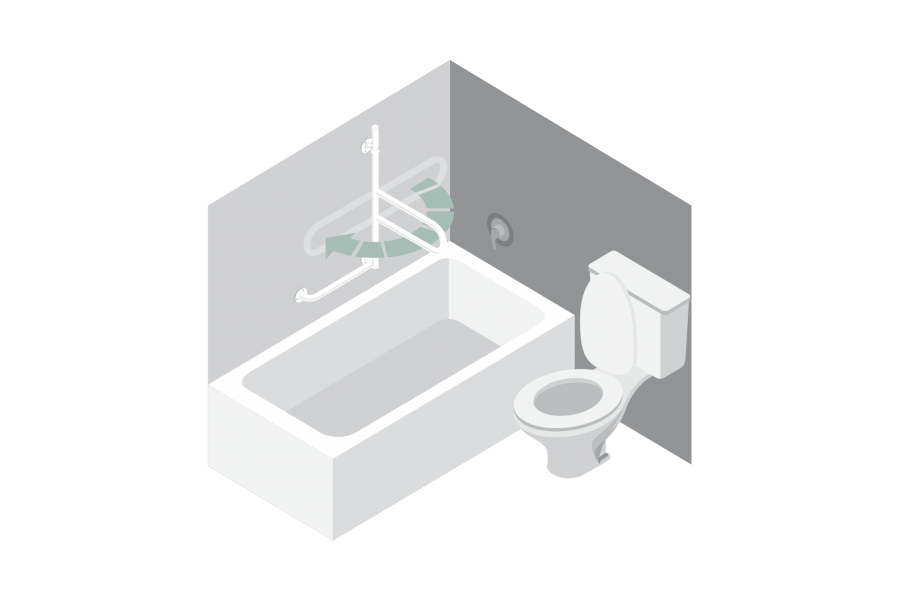 Most fall related injuries in the home occur in the bathroom. With wet, soapy and slippery showers, ..