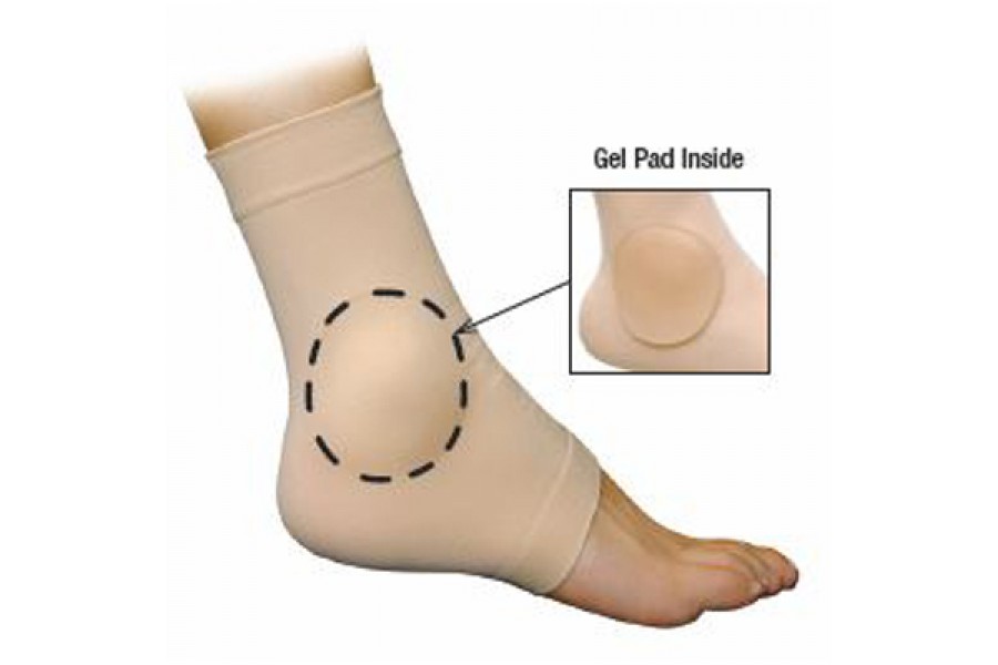 Use – For protective cushioning around ankle bones, relief of pressure build-up during high-imp..