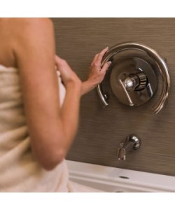 Invisia’s Accent Ring is a decorative grab bar that elegantly frames your shower valve while also pr..