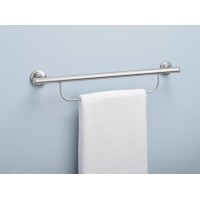 Moen Grab Bar w/Towel Bar, 24", Chrome
