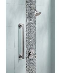 Moen Grab Bar w/Grip Pads, Variable Lengths & Finishes