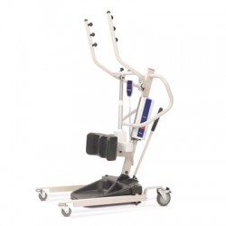 The Invacare Reliant 350 Stand-Up Lift with Base features battery-powered lifting for ease of use an..