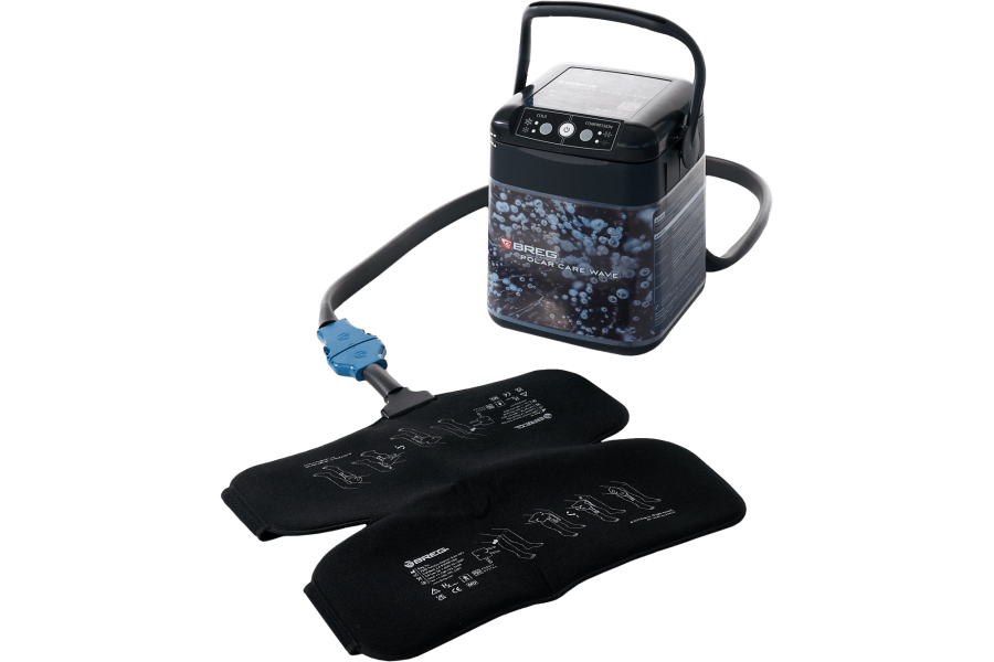 Polar Care Wave combines motorized cold therapy with active compression in a simple and compact syst..