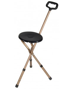 Cane Seat, Adjustable Height, Foldable
