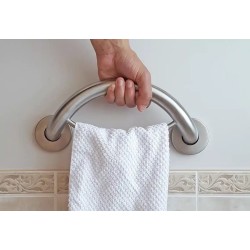 Get ready for your day with The PLUS Series Towel Ring + Grab Bar.The Plus Series Towel Ring is an e..