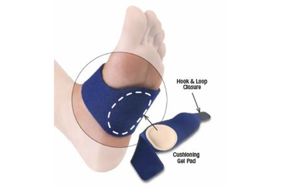Use – Built in silicone gel pad helps reduce pronation, supports the&nbsp;plantar fascia and allevia..