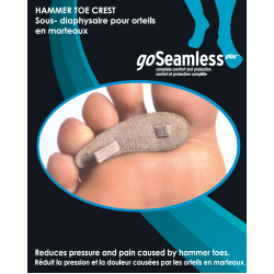 Reduces pressure and pain caused by hammer, claw and mallet toes.The anatomical shape fits under the..