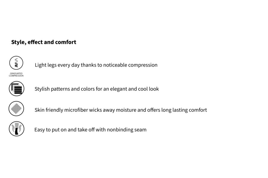 For her and himThe modern compression socks offer optimal support, which promotes blood circulation ..