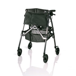 PORTABLE: Easily folds 3x smaller than average walker for storingCOMPACT SEAT: Take short breaks whi..
