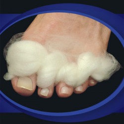 Provides soft resilient padding, between, under or on top of the toesHelps protect corns, calluses, ..