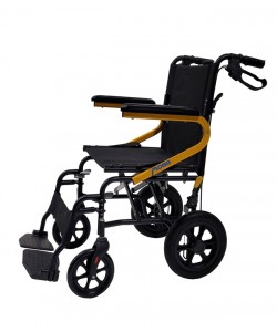 MOBB Transport Chair, Dual Braking Function, 18"