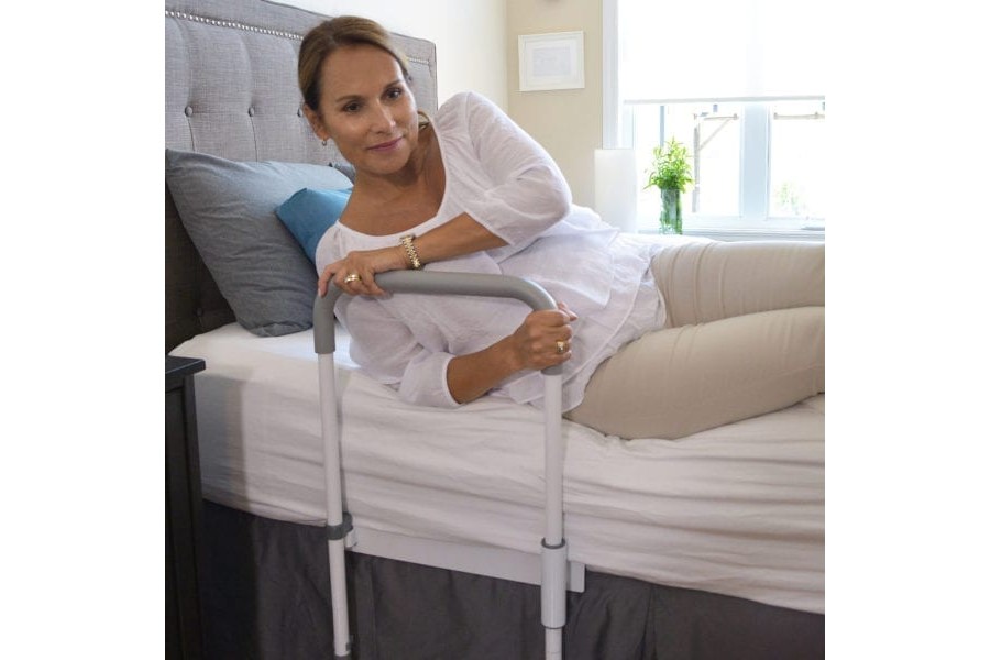 HealthCraft’s innovative Smart-Rail makes getting out of bed easier while also providing support whe..