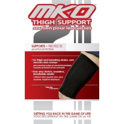 indicated for thigh and hamstring strains + seamless, lightweight, breathable material + four-w..